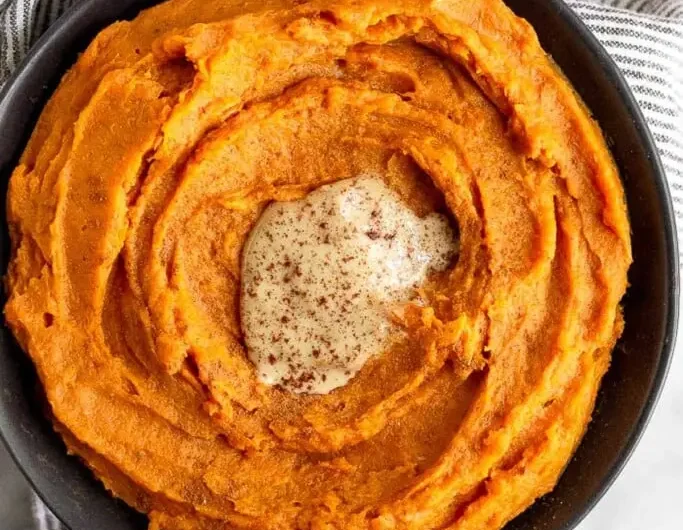 Boniatos batidos con tahini